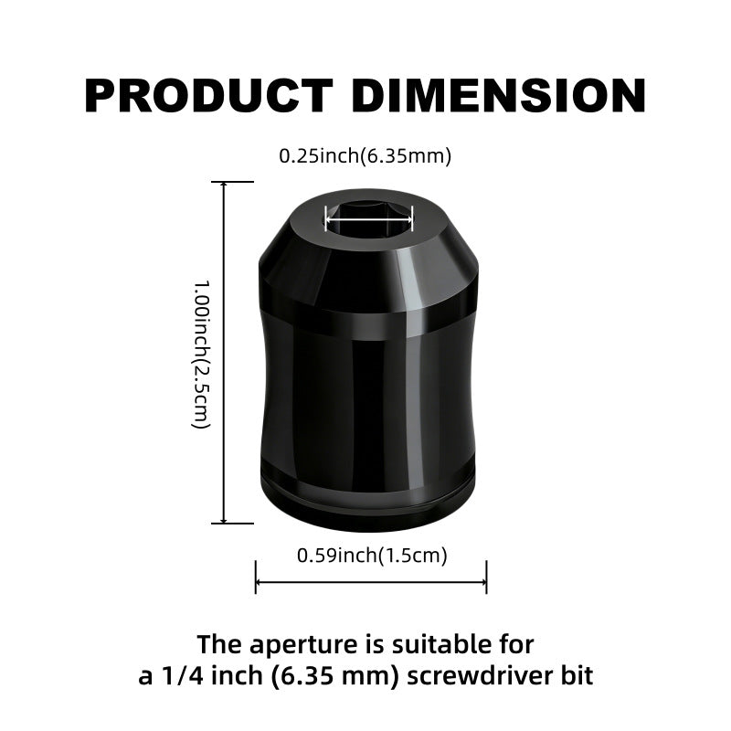 🧲Magnetic Screw Positioner Depth Limiter, Strong Magnet Holds Screws Without Dropping, Prevents Wood Splitting, Drill Bit Auxiliary Tool for DIY & Carpenter