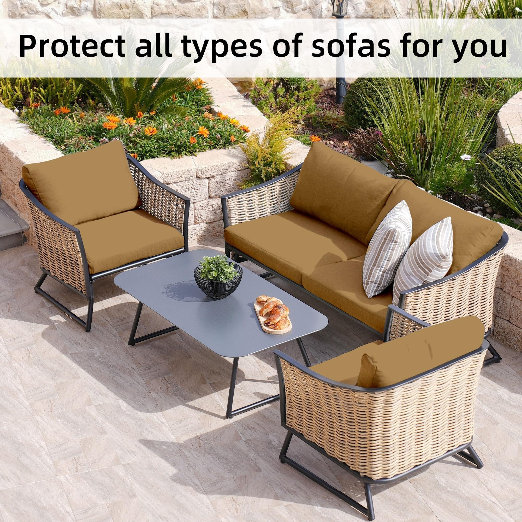 🪑 Stretch Sofa Cushion Covers Set (4 / 8 / 12 PCS)