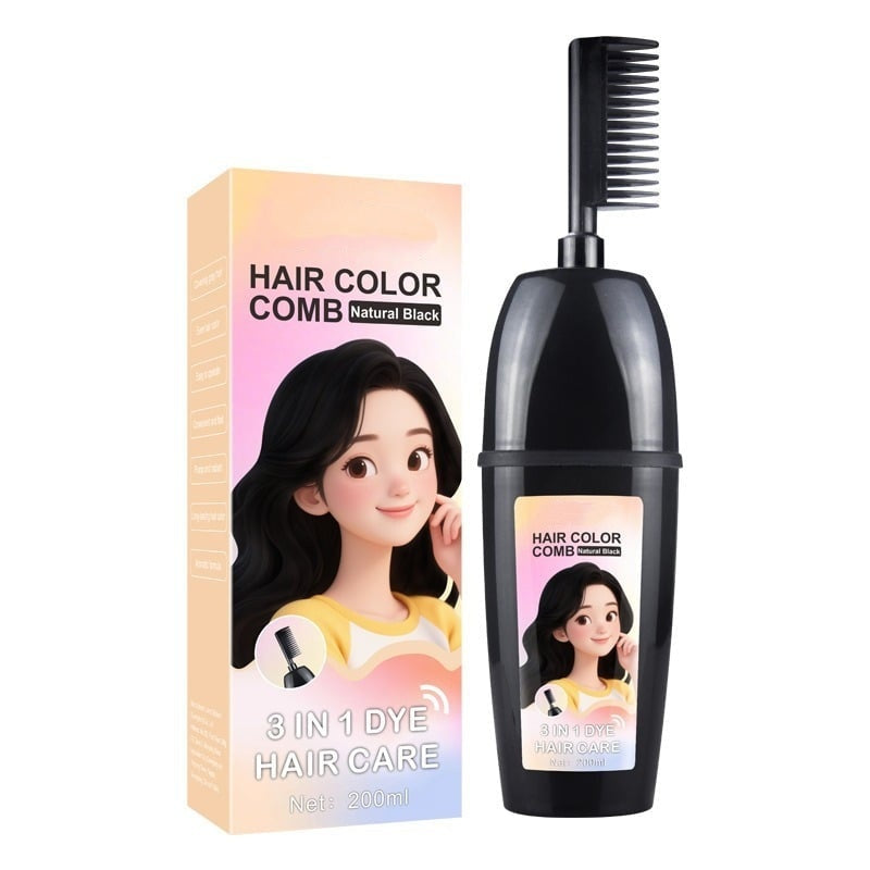 🔥LAST DAY 49% OFF -3-in-1 Instant Hair Color Comb