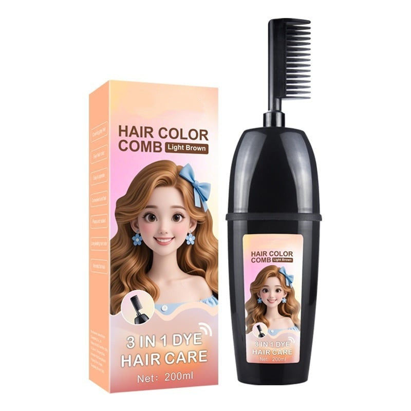 🔥LAST DAY 49% OFF -3-in-1 Instant Hair Color Comb