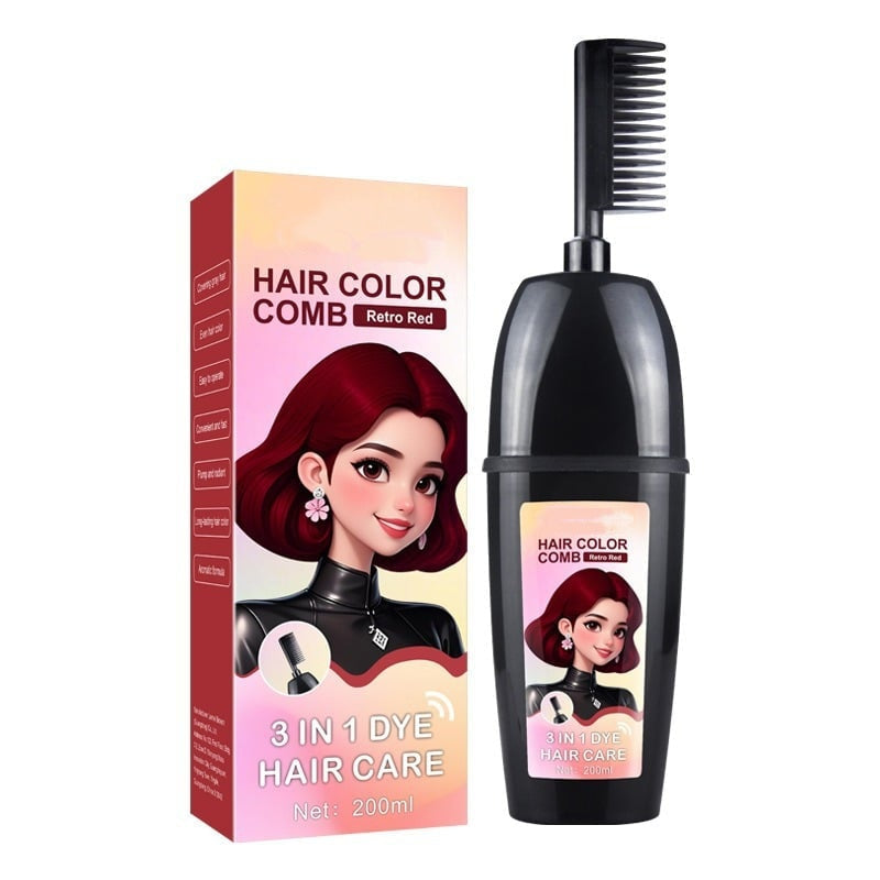 🔥LAST DAY 49% OFF -3-in-1 Instant Hair Color Comb