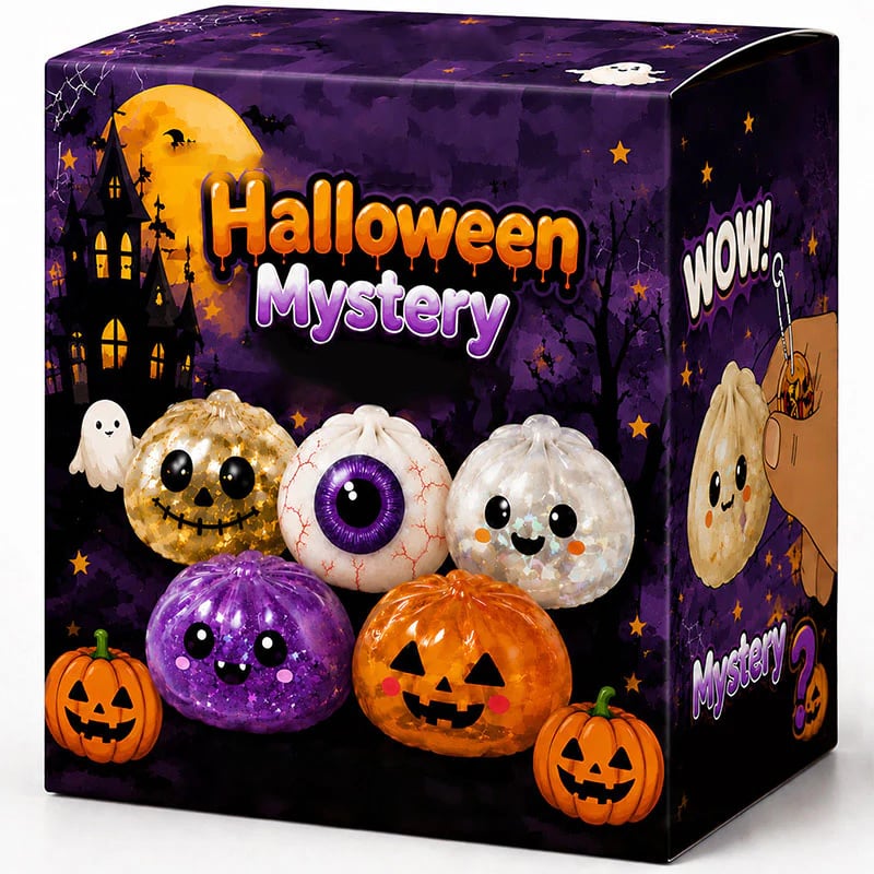 🎃 Halloween Dumpling Squeeze Squishy Toy