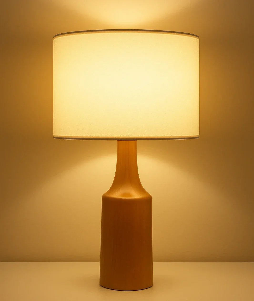 Vector Wooden Bedside Table Lamp
