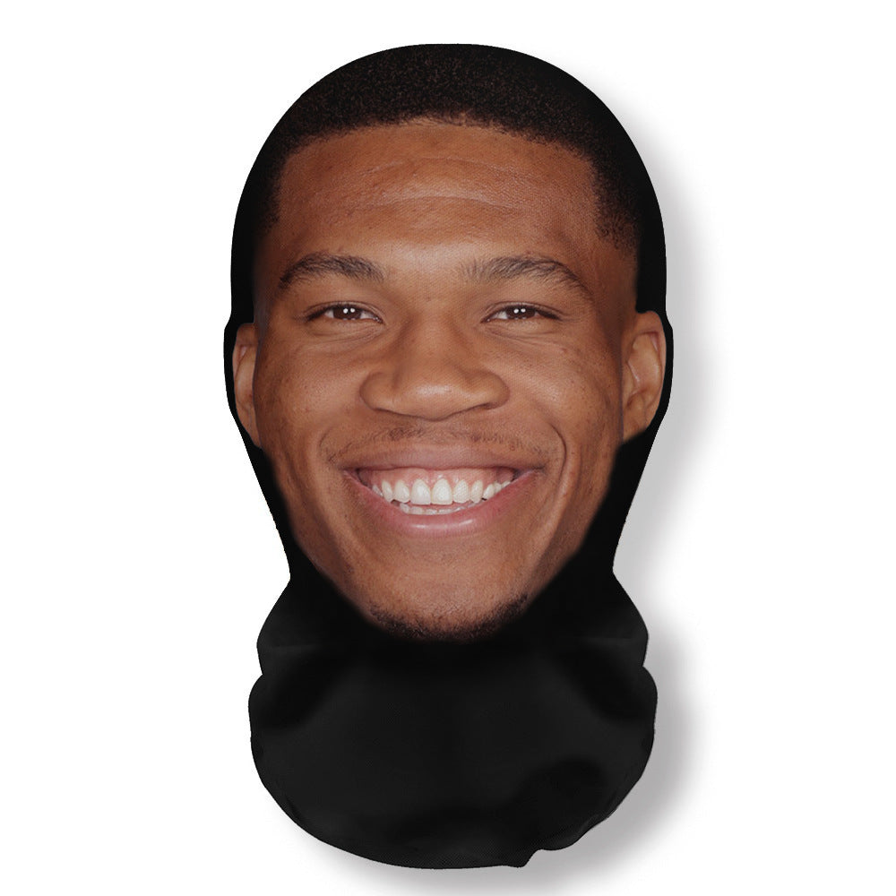 3Pcs Funny Printed Full Face Mesh Mask – Breathable Cosplay Hood for Parties & Street Style