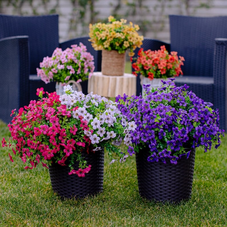 💐 UV-Resistant Colorful Artificial Flowers – 49% OFF Today Only 🌸