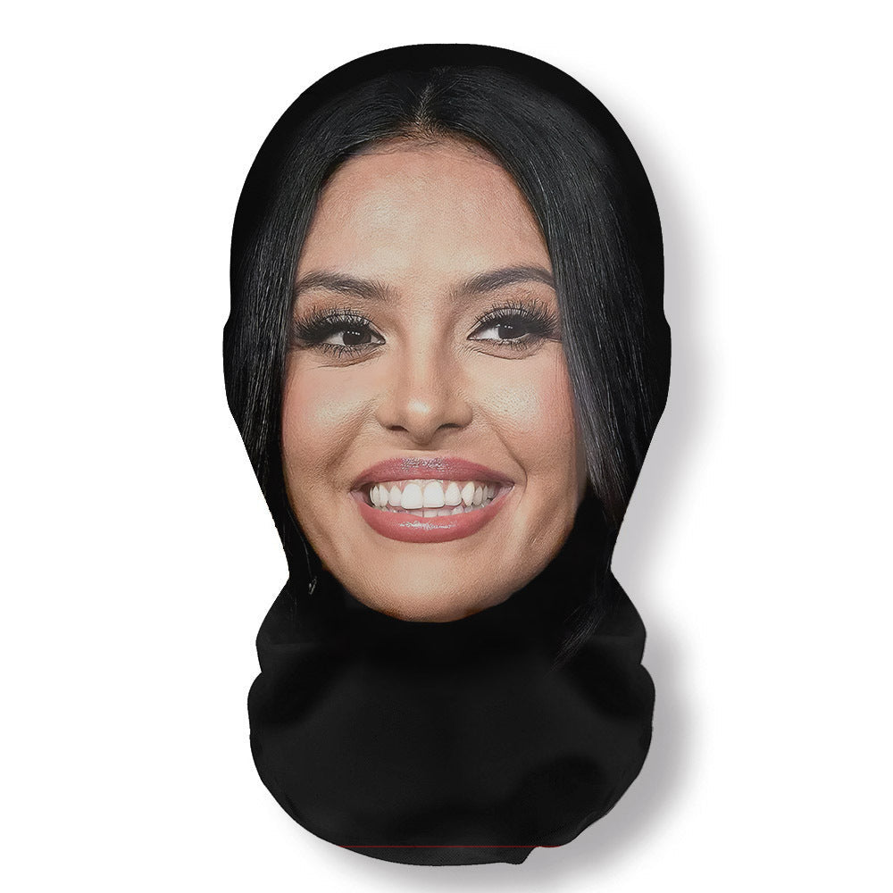 3Pcs Funny Printed Full Face Mesh Mask – Breathable Cosplay Hood for Parties & Street Style