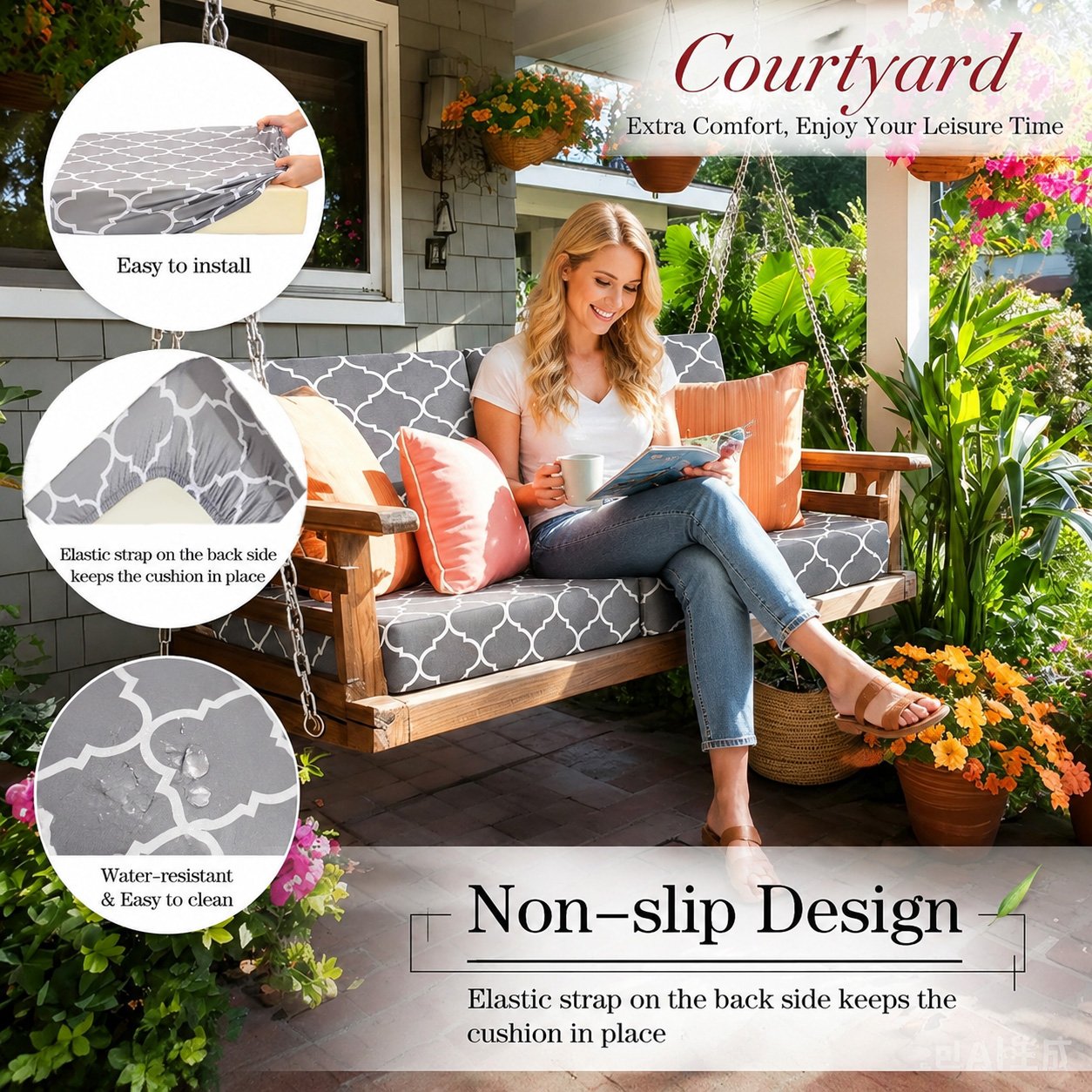 Outdoor Patio Sofa Cushion Covers 🛋️