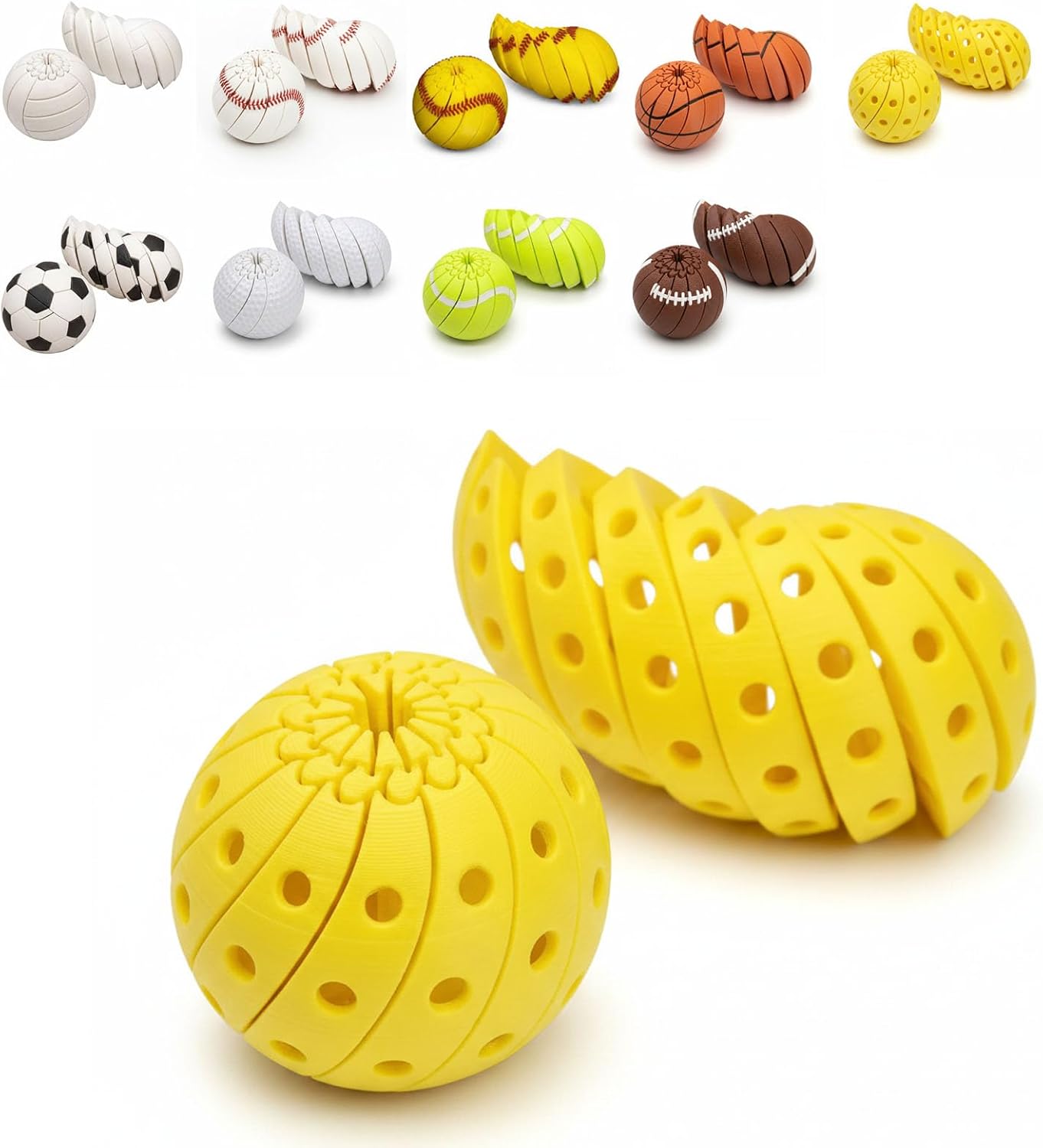 ⚾ Transforming Sports Ball Fidget Toy – Fun, Flexible & Addictive