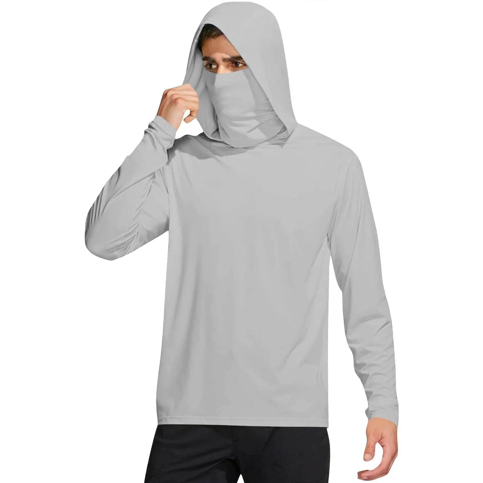 UPF 50+ Fishing Hoodie with Face Cover