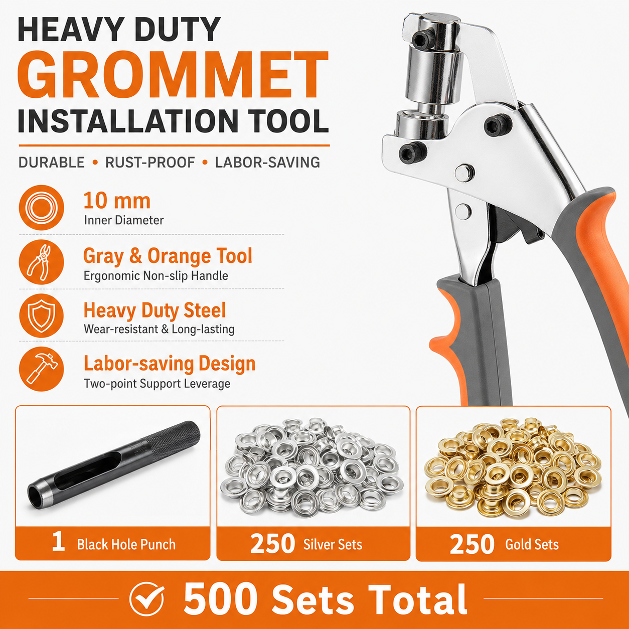 🔧 Heavy Duty Grommet Installation Set