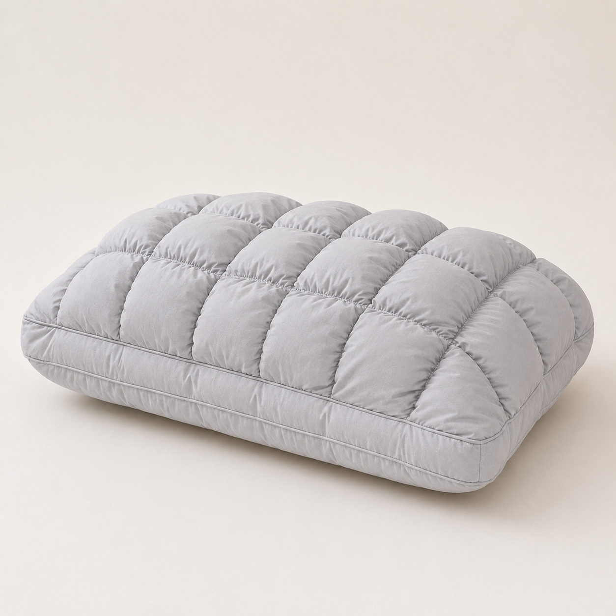 Pineapple Bread Grid Pillow | Dual Layer Fluffy Cooling Bed Pillow, Machine Washable Support Pillow for Side & Back Sleepers