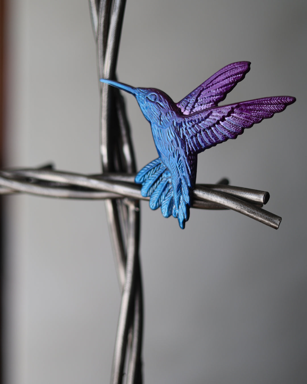Hummingbird & Vine Cross