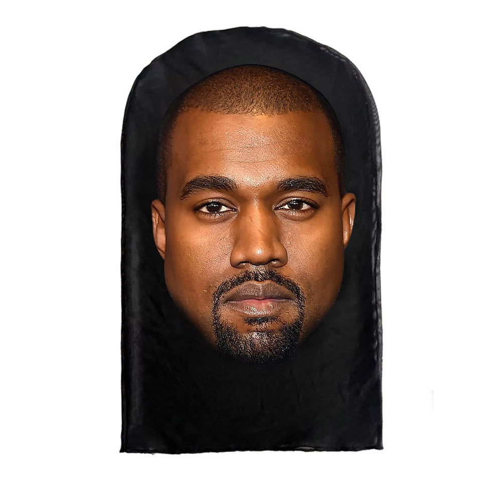 3Pcs Funny Printed Full Face Mesh Mask – Breathable Cosplay Hood for Parties & Street Style