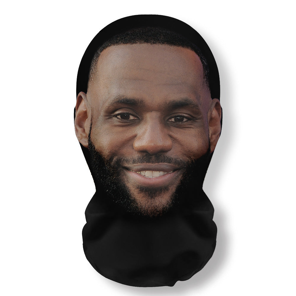 3Pcs Funny Printed Full Face Mesh Mask – Breathable Cosplay Hood for Parties & Street Style