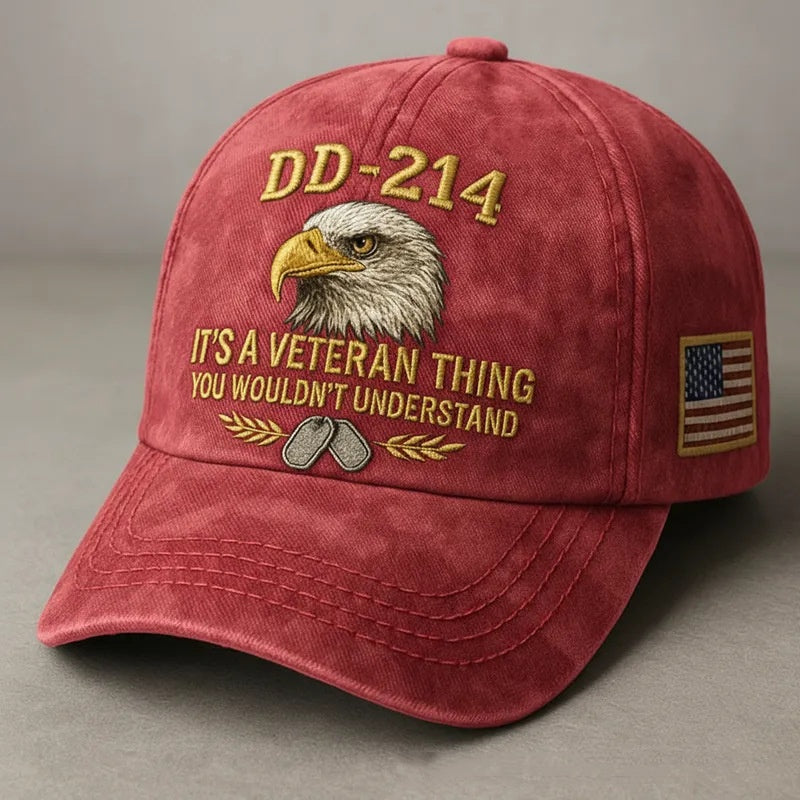 DD-214 Veteran 3D Embroidered Cap - “IT'S A VETERAN THING YOU WOULDN'T UNDERSTAND”