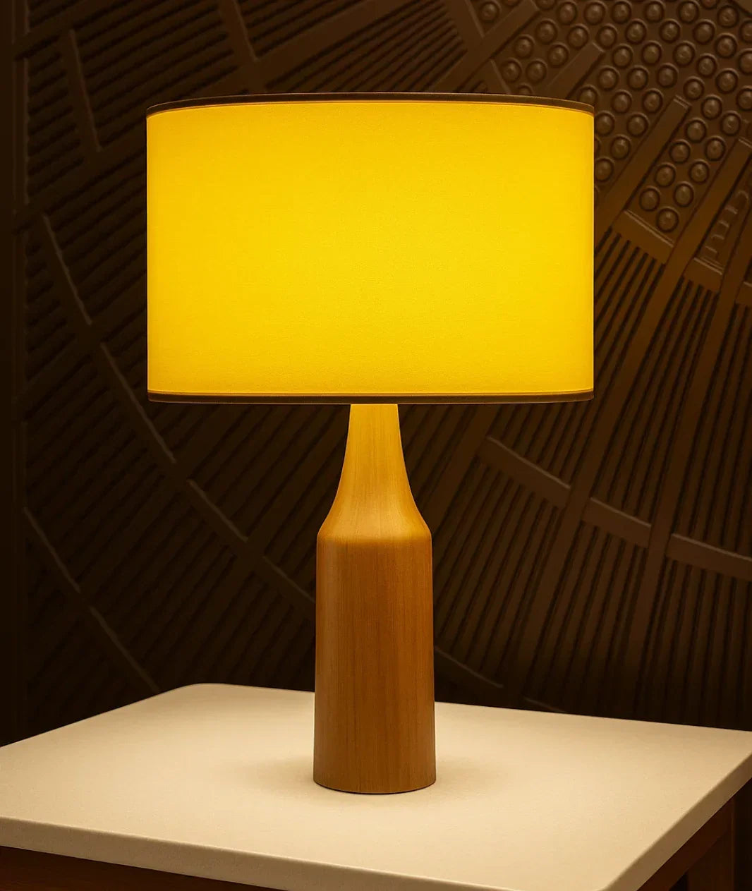 Vector Wooden Bedside Table Lamp