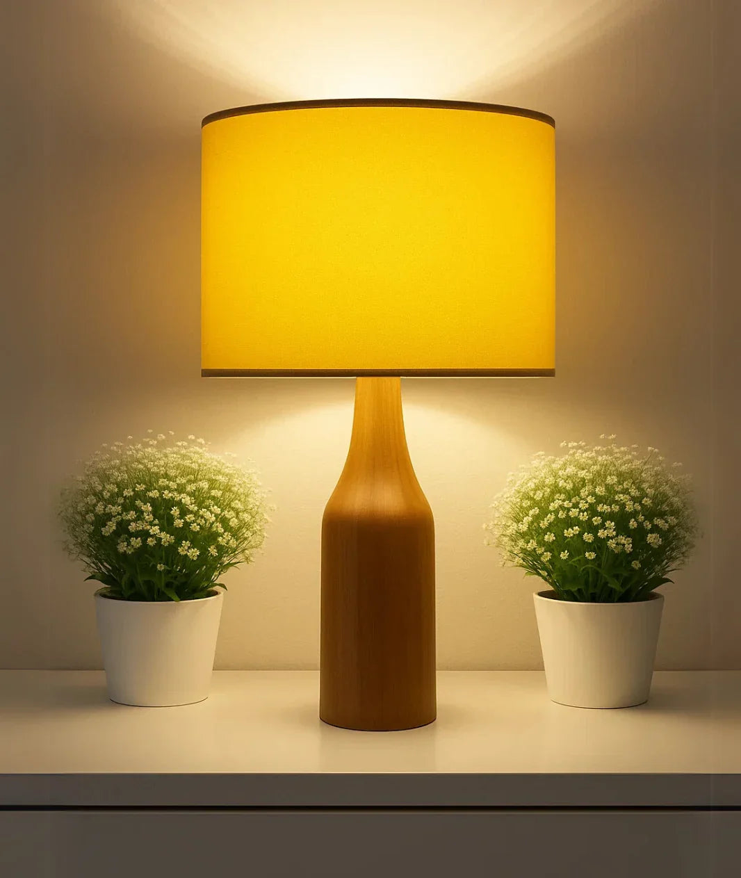 Vector Wooden Bedside Table Lamp