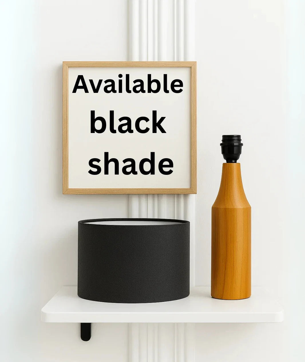 Vector Wooden Bedside Table Lamp