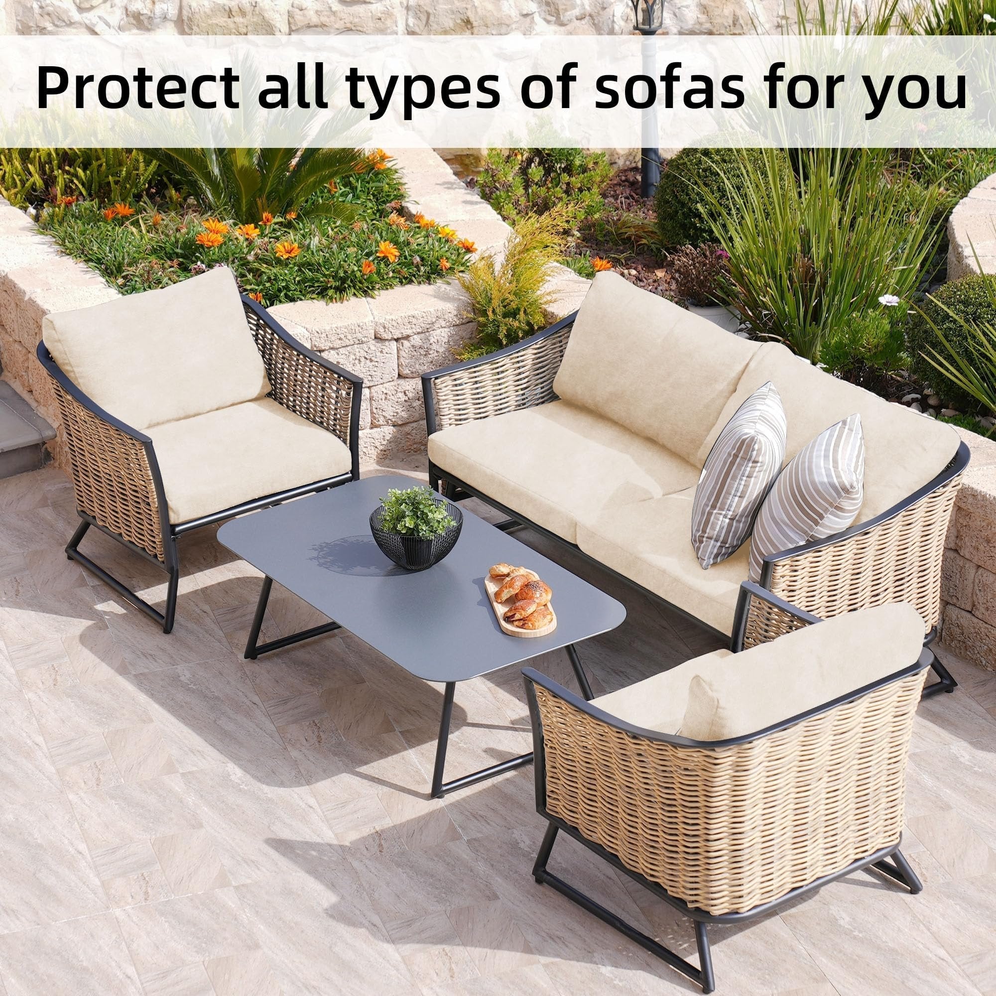 🪑 Stretch Sofa Cushion Covers Set (4 / 8 / 12 PCS)