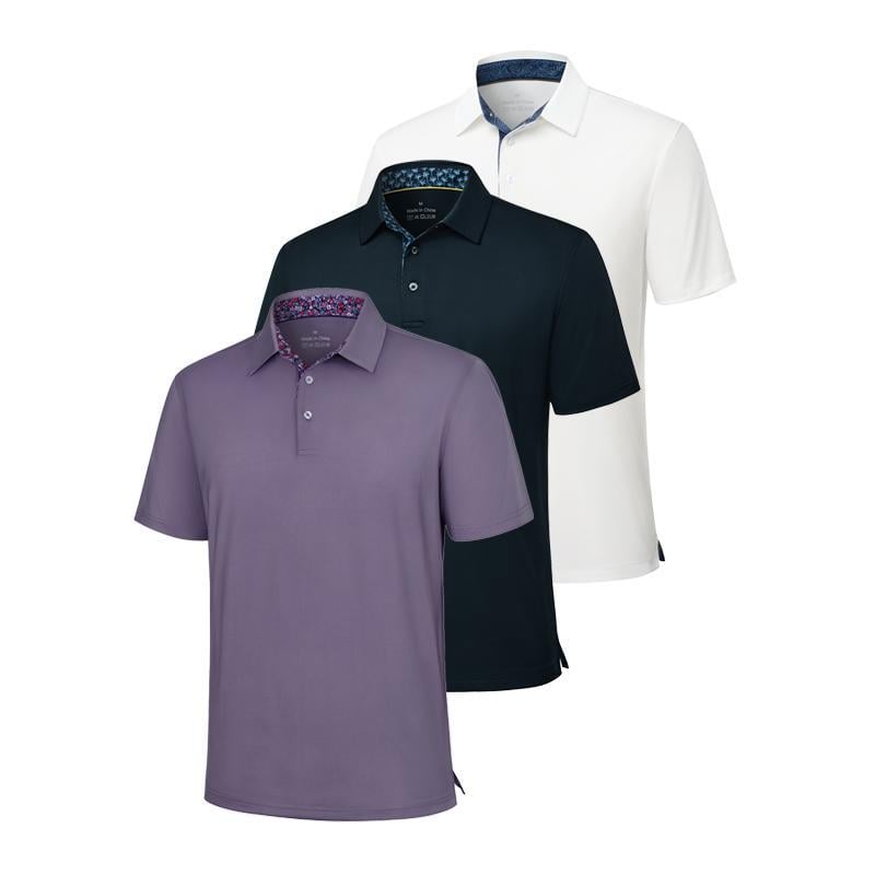 👕3-Pack Men's Polo Shirts