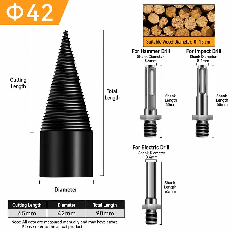 🥳2026 HOT SALE🥳💞50K+ SOLD!🔧✅The Professional Upgrade for Firewood Prep. Durable Drill Set Makes Quick Work of Logs. 🛠️⚡