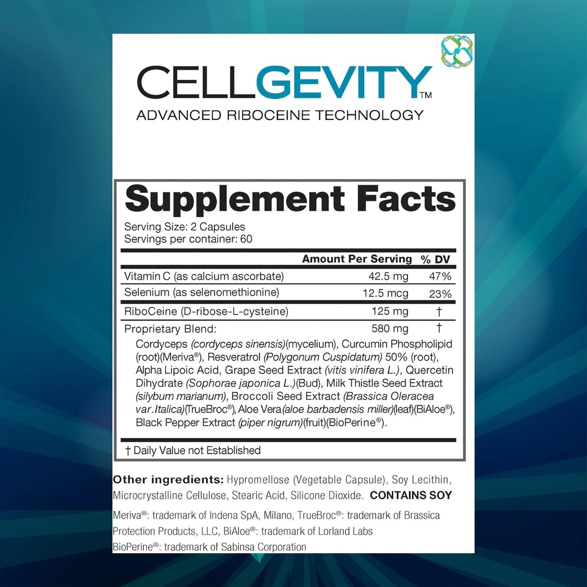 Cellgevity, Advanced Riboceine Technology, 120 Capsules, 60 Servings